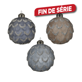 Boule de Noël Pomme de Pin Ø 10 cm DECORIS