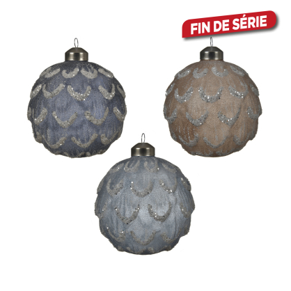 Boule de Noël Pomme de Pin Ø 10 cm DECORIS