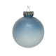 Boule de Noël bleue givrée Ø 8 cm DECORIS