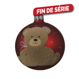 Boule de Noël Ourson Ø 8 cm DECORIS