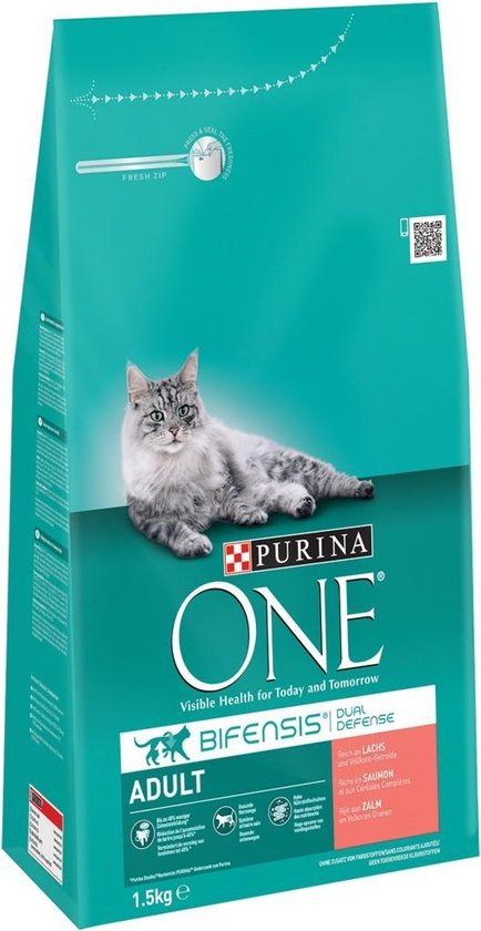 Sac De Croquettes Au Saumon Pour Chat One Bifensis 1 5 Kg Purina