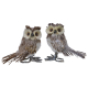 Hibou en mousse 15 cm DECORIS