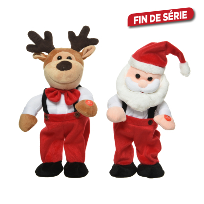 Figurine de Noël animée 32 cm DECORIS