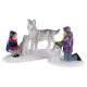 Set de figurines d'enfants et de chiens 2 pièces LEMAX