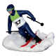 Figurine skieur qui slalome LEMAX