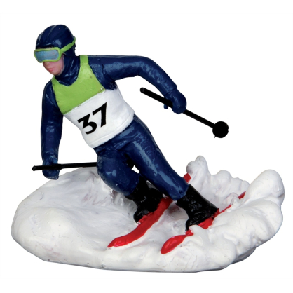 Figurine skieur qui slalome LEMAX