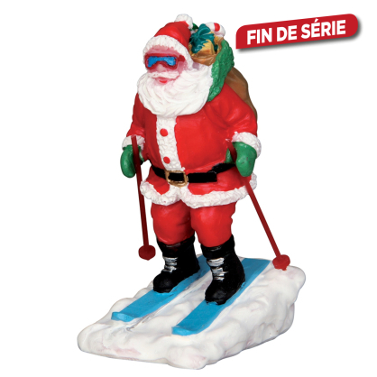 Figurine Père Noël en ski LEMAX