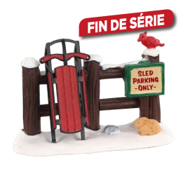 Figurine Sled Parking Only LEMAX