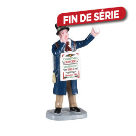 Figurine crieur public pour concert de Noël LEMAX