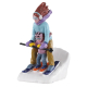 Figurine Mère et fille en ski LEMAX