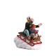 Figurine Luge avec papy LEMAX