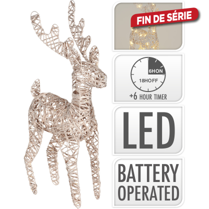 Renne métallique LED