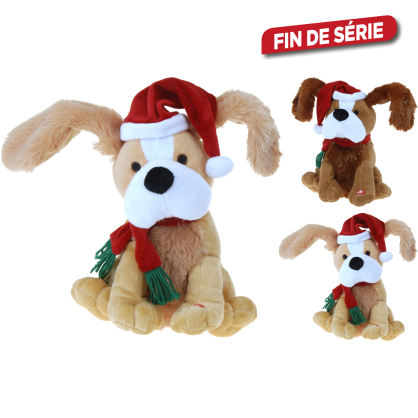 Peluche de chien animée 25 cm