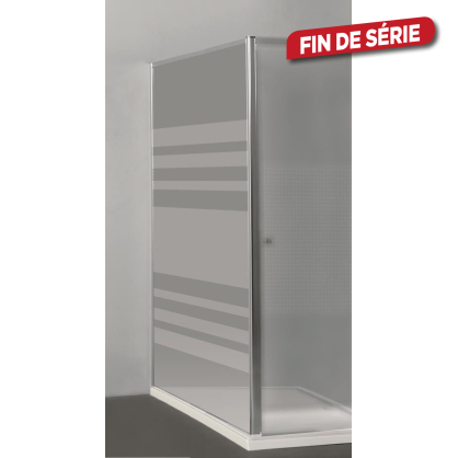 Paroi de douche fixe universelle à carreaux Priva 78 à 80 cm ALLIBERT