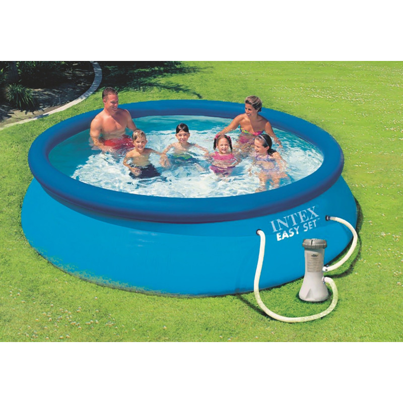 Piscine Easy Set avec accessoire de filtration Ø 4,57 x 0,84 m INTEX