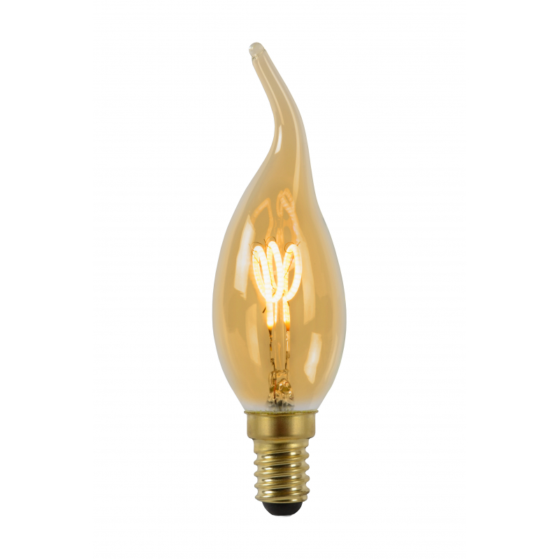 Ampoule à filament LED flamme E14 3 W dimmable LUCIDE