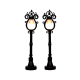 Set de figurines lampadaires Parisienne 2 pièces LEMAX