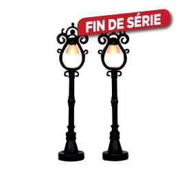 Set de figurines lampadaires Parisienne 2 pièces LEMAX