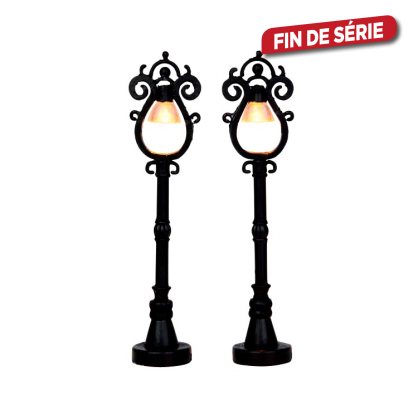 Set de figurines lampadaires Parisienne 2 pièces LEMAX