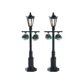 Set de figurines lampadaires Old Londres 2 pièces LEMAX