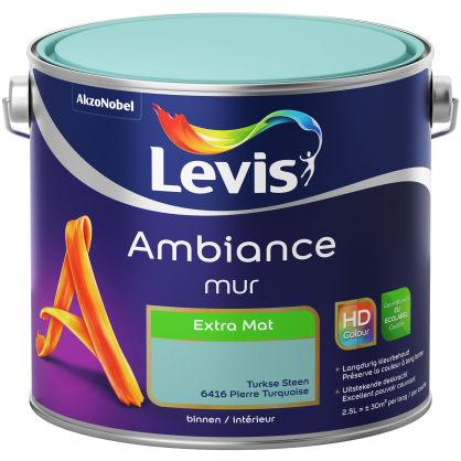 Peinture mur Ambiance Blanc marbre extra mat 5 L LEVIS