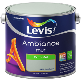 Peinture mur Ambiance Eucalyptus extra mat 2,5 L LEVIS