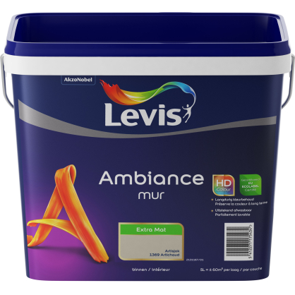 Peinture mur Ambiance Artichaut extra mat 5 L LEVIS