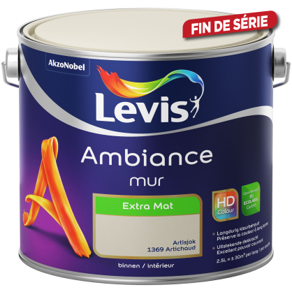 Peinture mur Ambiance Artichaut extra mat 2,5 L LEVIS