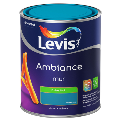 Peinture mur Ambiance Azura extra mat 1 L LEVIS