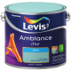 Peinture mur Ambiance Pierre Turquoise satin 2,5 L LEVIS