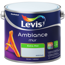 Peinture mur Ambiance Soda extra mat 2,5 L LEVIS