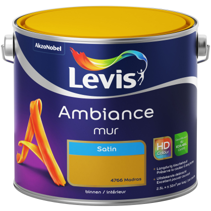 Peinture mur Ambiance Madras satin 2,5 L LEVIS