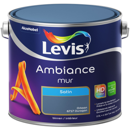 Peinture mur Ambiance Ouragan satin 2,5 L LEVIS