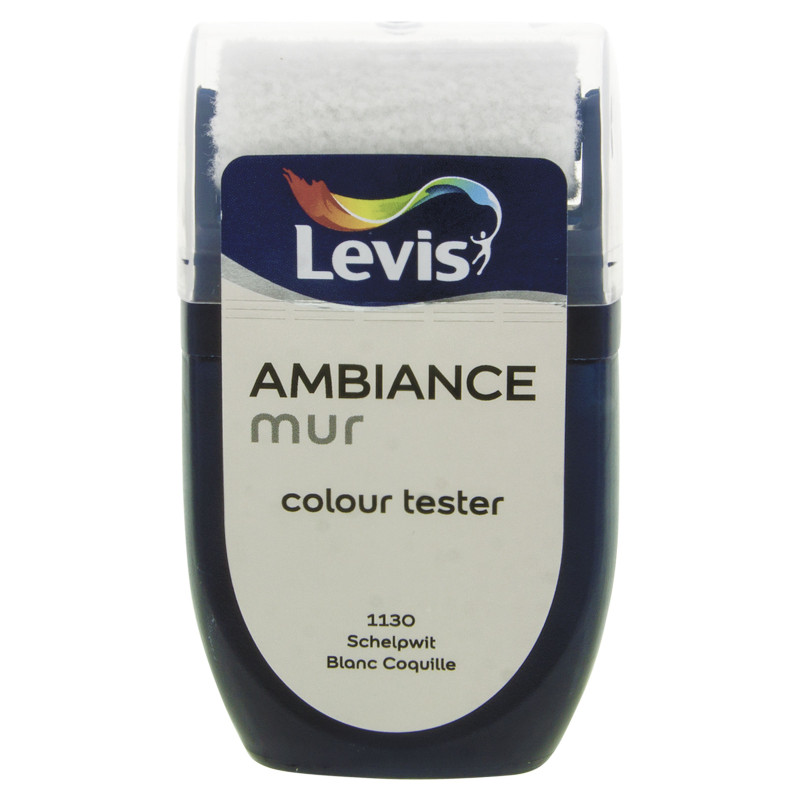 Testeur peinture pour murs Ambiance blanc coquille 0,03 L LEVIS