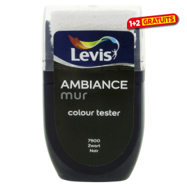 Testeur Peinture mural Ambiance noir 30 ml LEVIS