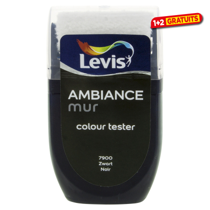 Testeur Peinture mural Ambiance noir 30 ml LEVIS