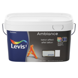 Peinture murale Ambiance béton gris clair extra mat 2,5 L LEVIS