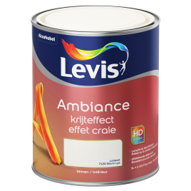 Peinture murale Ambiance effet craie Blanc Lys ultra mat 1 L LEVIS