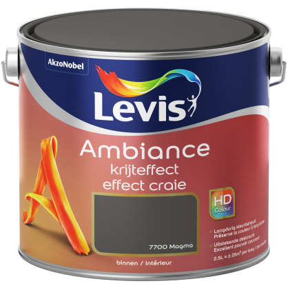 Peinture murale Ambiance effet craie Magma ultra mat 2,5 L LEVIS