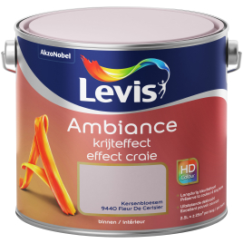 Peinture murale Ambiance effet craie Fleur de Cerisier ultra mat 2,5 L LEVIS