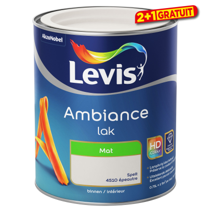 Peinture laque Ambiance Mat Épeautre 0,75 L LEVIS