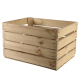 Caisse en bois naturel 40 x 50 x 30 cm DECORIS