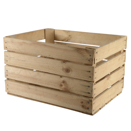 Caisse en bois naturel 40 x 50 x 30 cm DECORIS