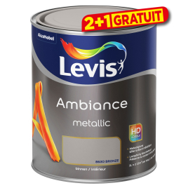 Peinture mur Ambiance effet métallique Bronze LEVIS