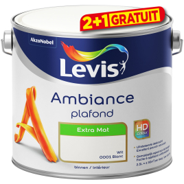 Peinture plafond Ambiance Blanc 2,5 L LEVIS