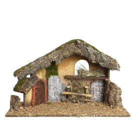 Crèche de Noël en bois 50 x 23 x 31 cm DECORIS