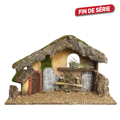 Crèche de Noël en bois 50 x 23 x 31 cm DECORIS