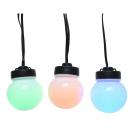 Guirlande LED boules multicolor 9,5 m LUMINEO