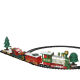 Set train de Noël animé et rails 283 cm LUMINEO