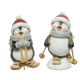 Pingouin de Noël en terre cuite 17,5 cm DECORIS